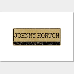 Aliska text black retro - Johnny Horton Posters and Art